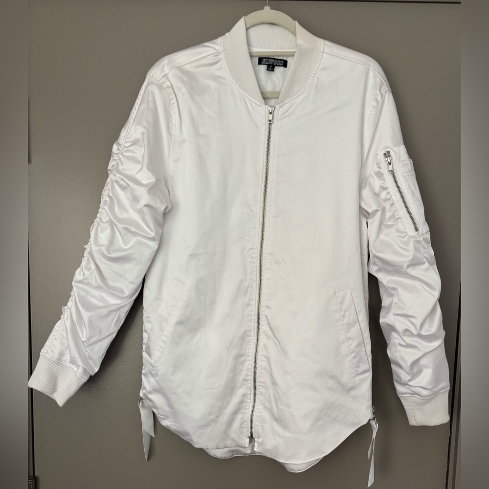 Elwood White Bomber Jacket